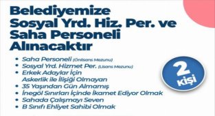 Bursa İnegöl Belediyesi'ne personel alımı