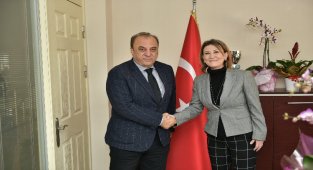 Ege Üniversitesi Aliağa MYO’nun yeni müdürü Sevil Şener ziyaret