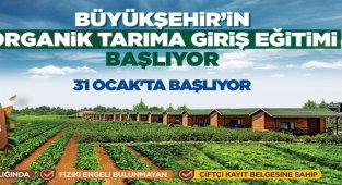 Kayseri Büyükşehir'in organik tarıma giriş eğitimi başlıyor