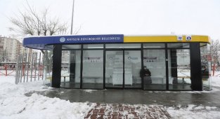 Kayseri'de teknolojik ısıtmalı duraklar ilgi gördü