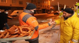Kayseri Kocasinan'da kar mesaisi