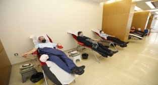 Kayseri Talas çalışanları kan verdi