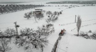 Malatya'da yoğun kar yağışı