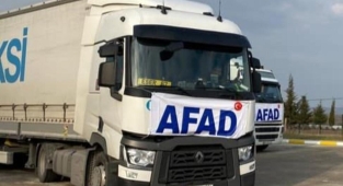 AFAD'ın yardım TIR'ları Ukrayna'ya ulaştı