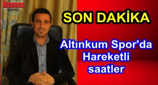 ALTINKUM SPOR'DA HAREKETLİ SAATLER