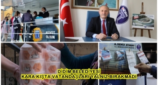 DİDİM BELEDİYESİ KARA KIŞTA VATANDAŞLARI YALNIZ BIRAKMADI