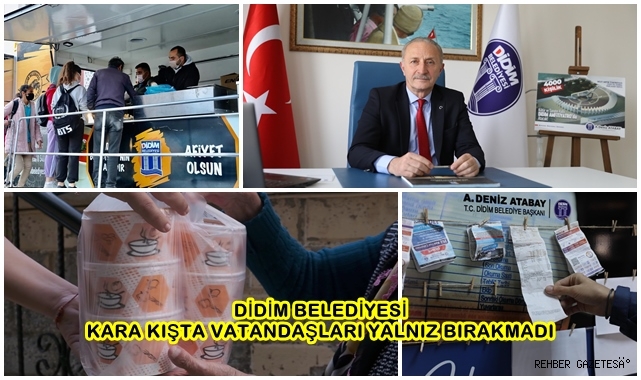 DİDİM BELEDİYESİ KARA KIŞTA VATANDAŞLARI YALNIZ BIRAKMADI