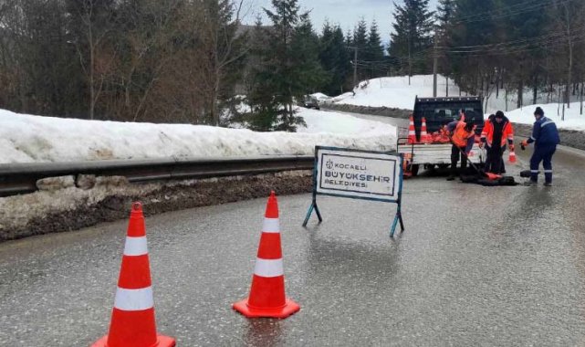 Kartepe zirve yolunda bakım onarım yapıldı