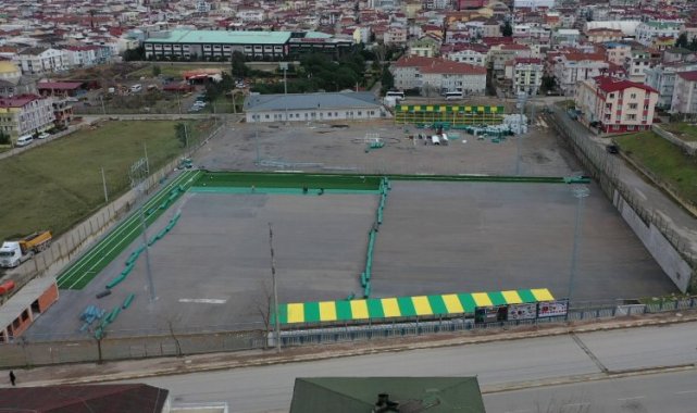 Kocaeli Darıca Nene Hatun Stadı sentetik çime kavuşuyor