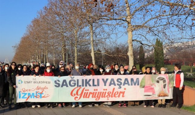 Kocaeli İzmit Belediyesi Sağlıklı Yaşam Yürüyüşleri devam ediyor
