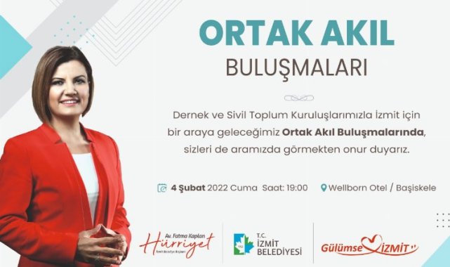 Kocaeli İzmit Belediyesi ve dernekler 2’nci kez Ortak Akıl’da buluşuyor
