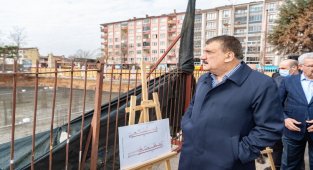Malatya'da Kent Meydanı'na ilk harç