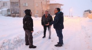 Nevşehir Belediyesi'nden kar mesaisi