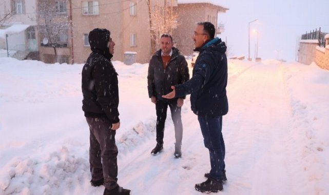 Nevşehir Belediyesi'nden kar mesaisi