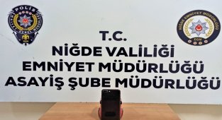 Niğde'de cep telefonu hırsızı yakalandı.
