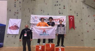 Spor Tırmanış Türkiye Şampiyonası’nda Mustafa Sacit Sümer Türkiye 2'ncisi oldu