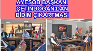 BİRLİK BAŞKANI ÇETİNDOĞAN'DAN DİDİM ÇIKARTMASI