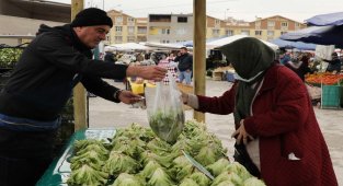 Bursa Gemlik'te ilk hasat marullar satışta