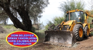 DİDİM BELEDİYESİ ORMAN YANGINLARINA KARŞI ÇALIŞMALARINI SÜRDÜRÜYOR