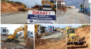 Didim Belediyesi Yol Yapım Çalışmalarına Devam Ediyor