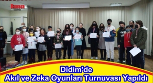 Didim'de Akıl ve Zeka Oyunları Turnuvası Yapıldı