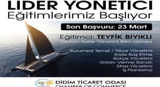 Didim Ticaret Odasından Lider Yönetici Eğitimleri