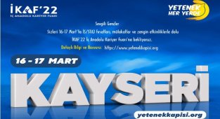 İç Anadolu Kariyer Fuarı (İKAF) Kayseri'de yapılacak