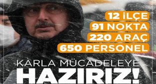 Kocaeli'nde yüksek kesimlerde karla mücadele başladı