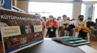 Kütüphaneler Haftası'nda çocuklarla anlamlı söyleşi