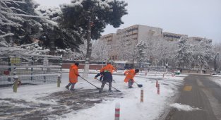Malatya Büyükşehir Belediyesi'nden kar mesaisi