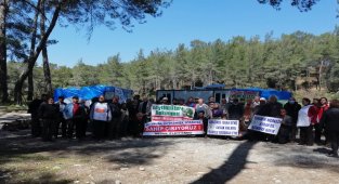 Muğla Akbelen'deki nöbete DEVA'dan destek