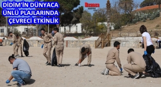 DİDİM'İN DÜNYACA ÜNLÜ PLAJLARINDA ÇEVRECİ ETKİNLİK