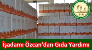 İşadamı Ahmet Özcan'dan Gıda Yardımı