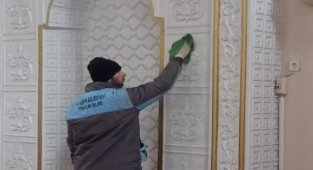 İzmir Bergama'da camilere Ramazan temizliği