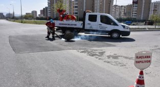 Kayseri Kocasinan'da haşereyle mücadele