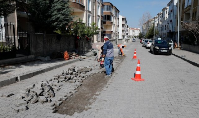 Nevşehir'de bozulan yollara bakım çalışması
