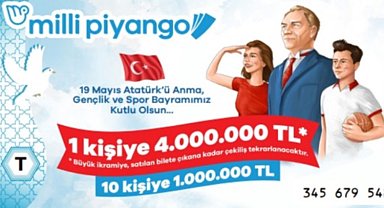 4 milyon TL'lik büyük ikramiye tam bilete çıktı