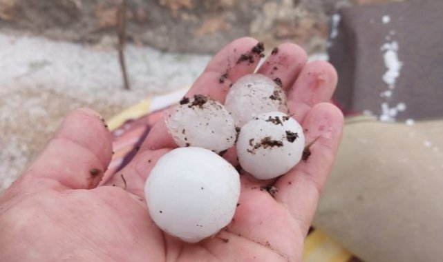 Adıyaman Besni'de dolu hasara neden oldu!