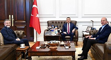 Bakan Soylu'ya Oktay ve Nebati'den 'yol arkadaşlığı' ziyareti