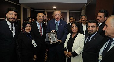 Batman Sason ÇATOM'dan Erdoğan'a gümüş tablo