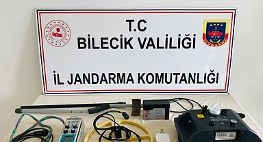 Bilecik Pazaryeri'nde Jandarma izinsiz kazıya göz açtırmadı