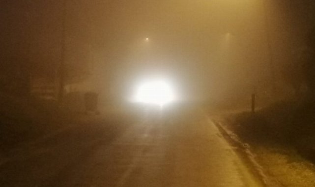 Bilecik Pazaryeri'nde yoğun sis