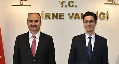 Bulgaristan Kültür Bakanı Atanasov, Vali Canalp'i ziyaret etti