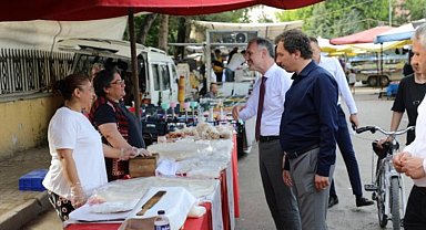 Bursa İnegöl'de Pazartesi Pazarında trafik sorunu çözüldü