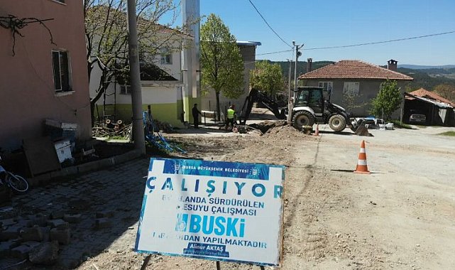 Bursa Keles'te Kirazlı'nın altyapısına neşter
