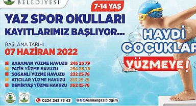 Bursa Osmangazi'de havuzlar çocuklar ile renklenecek