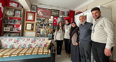 Bursa Osmangazi'de şehit ailelerine ziyaret