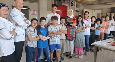 Bursa'da 'okul ve uyum' projesinde öğrenciler 'mutfak'ta buluştu