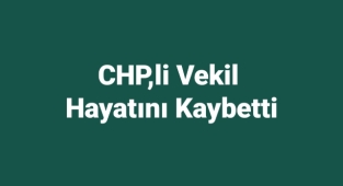 CHP'li Vekil Hayatını Kaybetti
