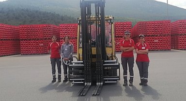 Coca-Cola İçecek'ten kadınlara forklift eğitimi